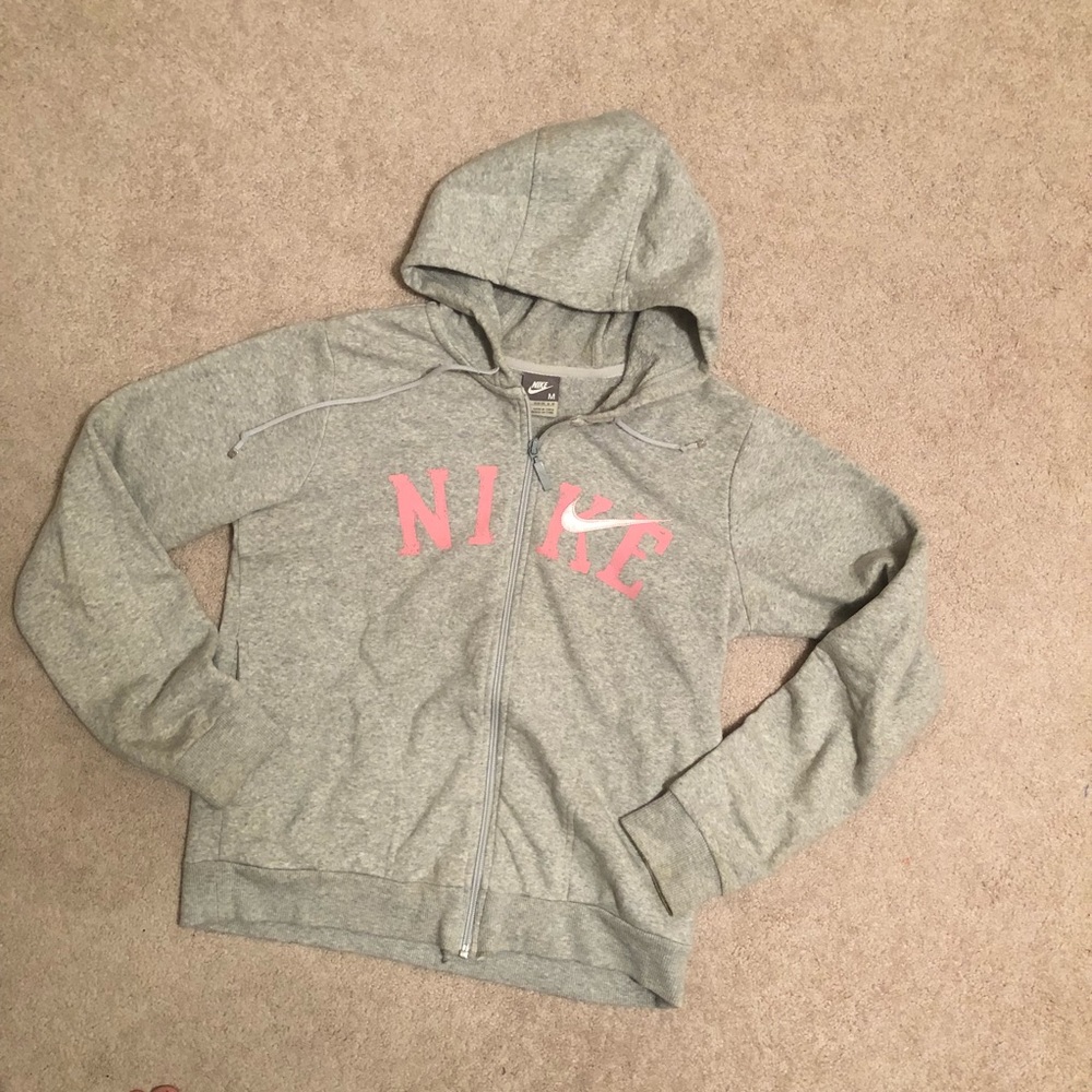 Nike grey zip up